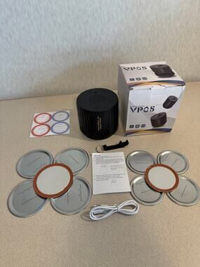 VP05 Electric Mason Jar Vacuum Sealer Kit Rechargeable Wide Regular Mouth Lids